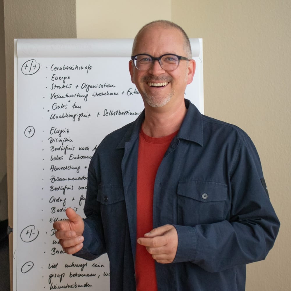 Thorsten Schütz, Inhaber der klugeköpfe Studienberatung, im Beratungsgespräch